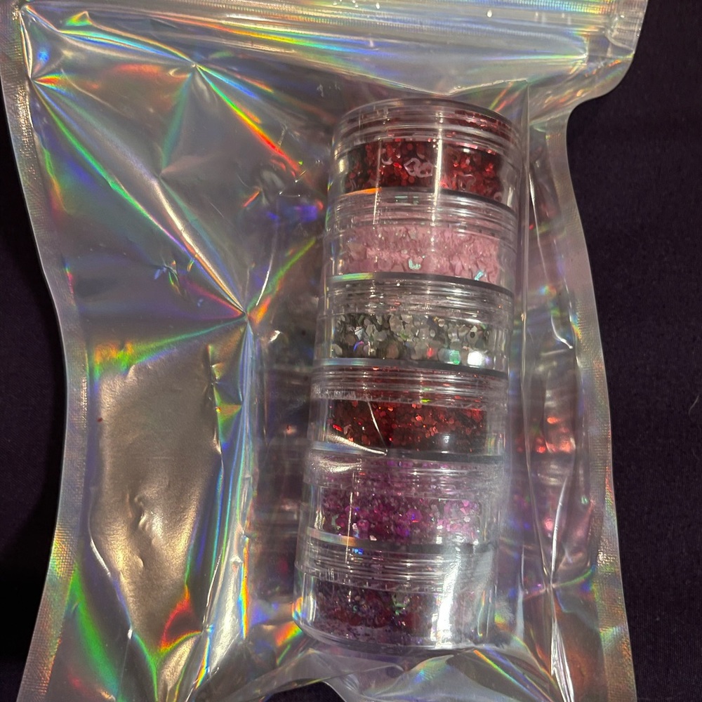 6‎ Pots of Loose Glitter
